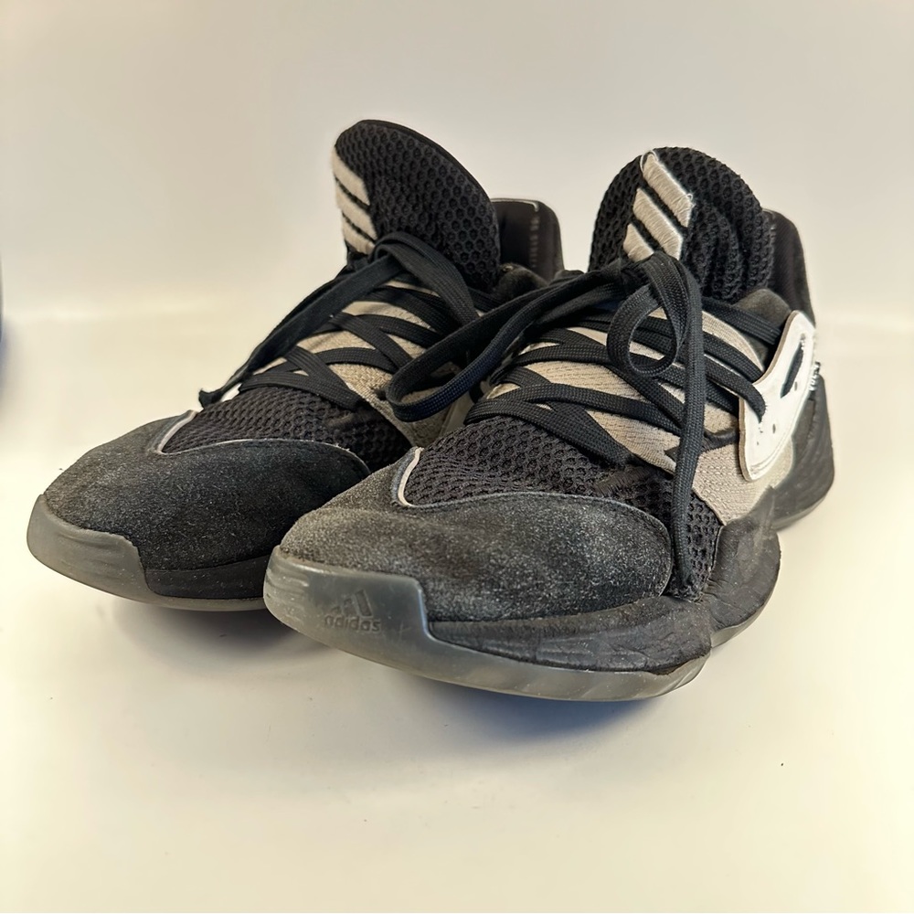 Adidas Harden Vol 4 Basketball Shoes Men Size 7.5 Black FV5597 Athletic Sneakers